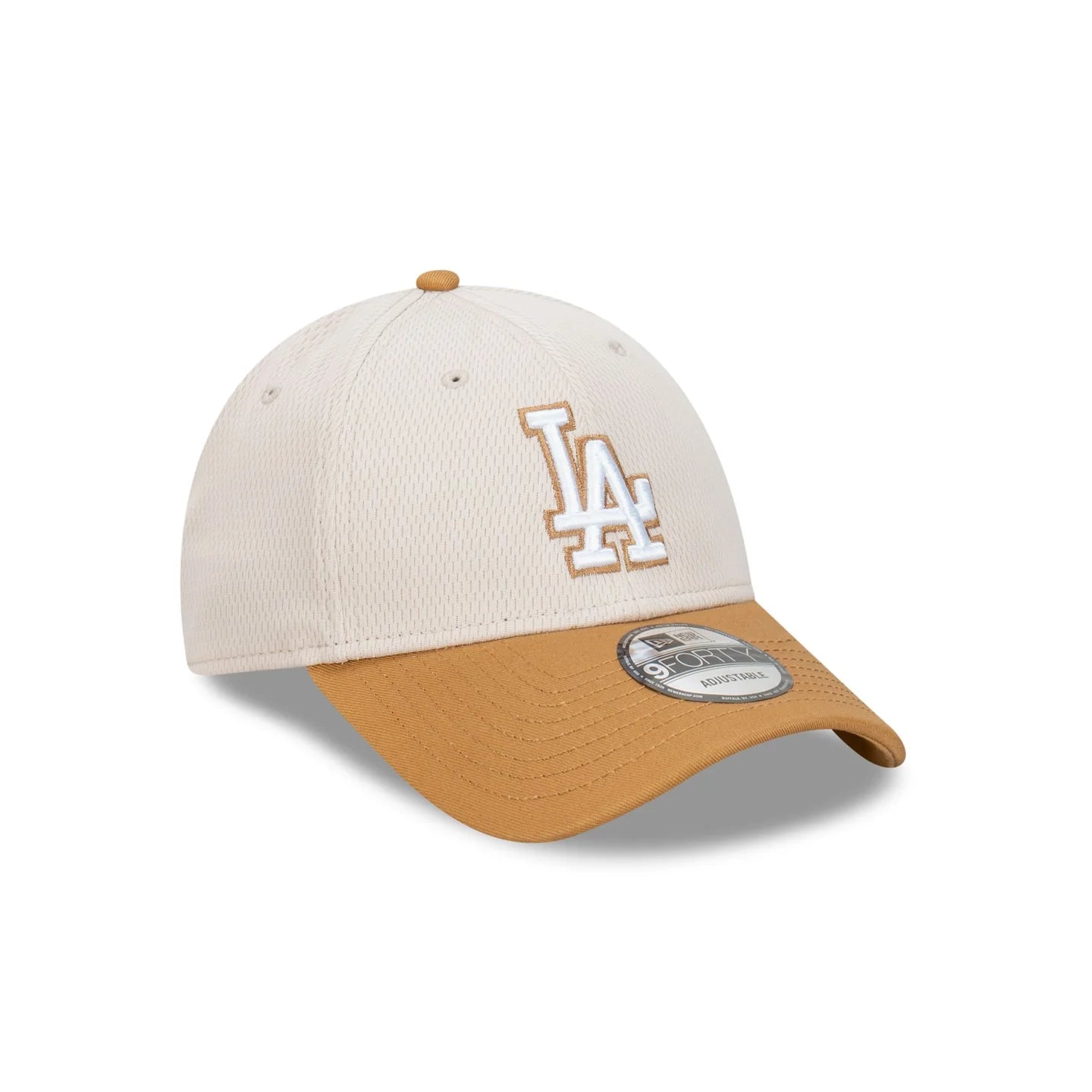 LA Dodgers Hat - Dashmark Wheat 2-Tone MLB 9Forty Strapback Cap - New Era